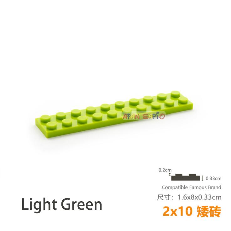 Non-Toxic 5Pcs/Lot Diy Blocks Building Bricks Thin 2X10 Educational Assemblage Construction Toys For Children Size Compatible With Brand