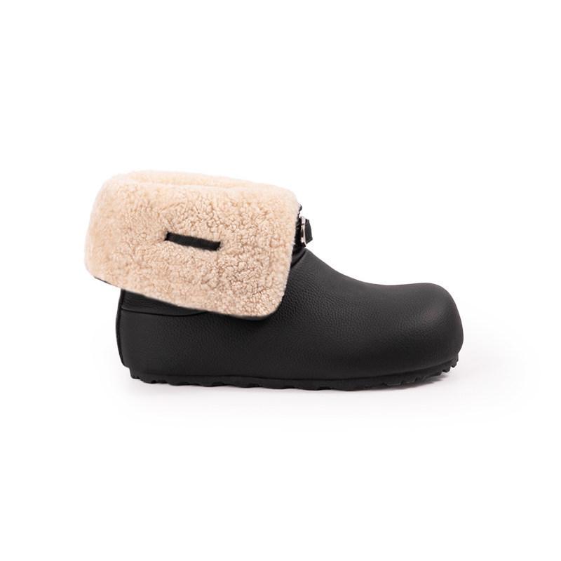 

Two wear small crooked head buckle with inner height increase fluff warm short snow boots women s winter 40 чорний