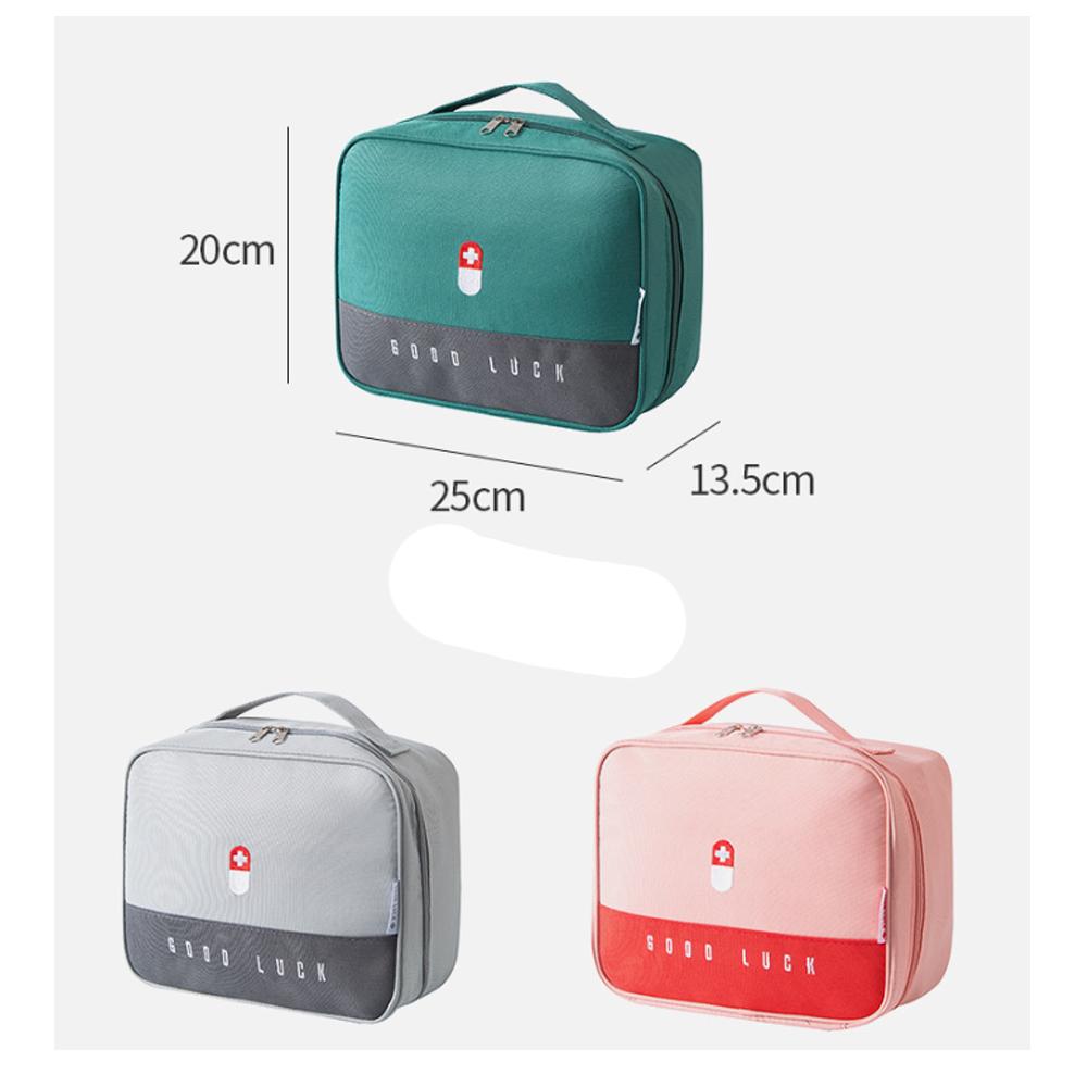 1 Stück Rosa/Grün/Grau Haushalt Medizinischer Notfallkoffer Tragbar Große Kapazität Tragbar Multifunktional Schichtweise Aufbewahrungskit