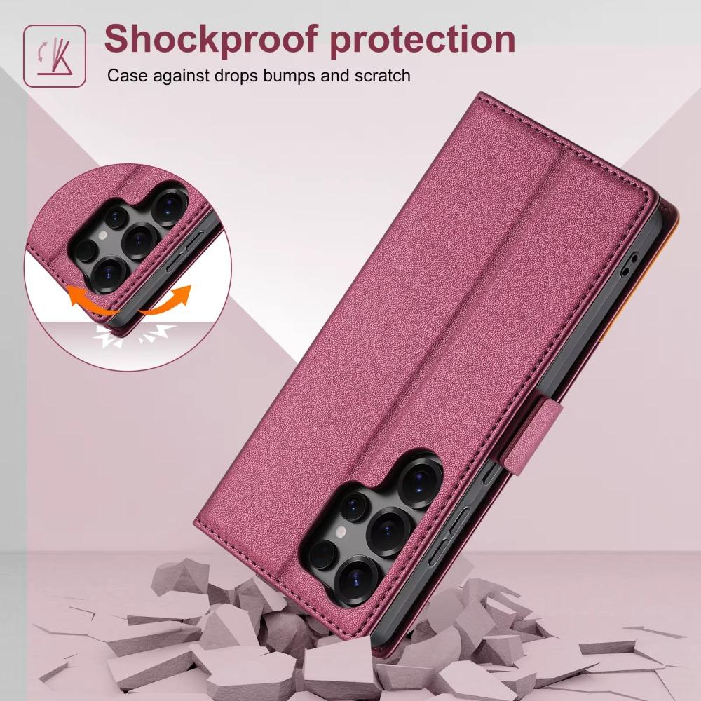 RFID Blocking Card Slot Holder Wallet Flip Phone Case For Samsung Galaxy S25 Ultra S24 Plus S23 S22 A06 A16 A26 A36 A56 A17 A55