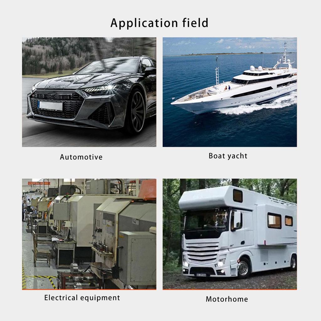 6 Gang Rocker Switch Box, DC12V-24V 40Amp SPST Toggle Switch Panel with Adjustable Mounting