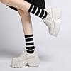 Small Height-enhancing Shoes for Women, Fashionable, Star-studded Rhinestones, Autumn Thick-soled, Light Luxury Low-top Shoes