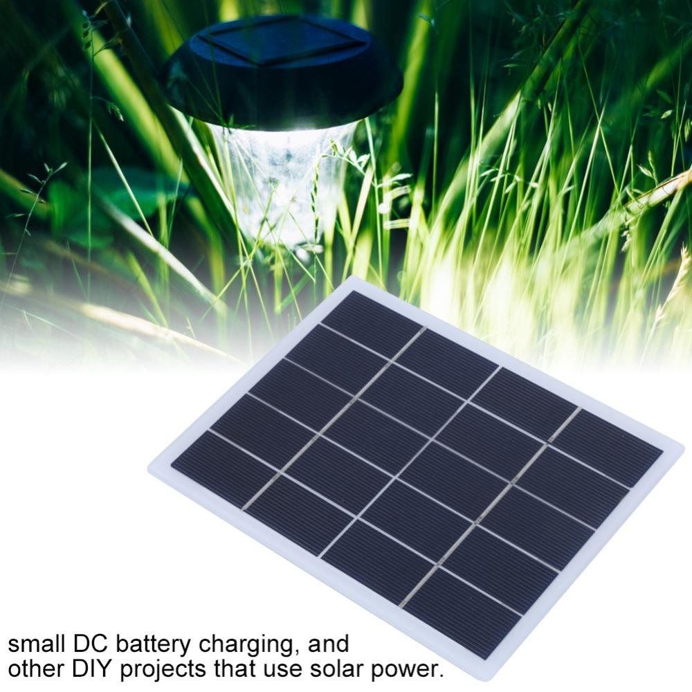 3W 5V Solar Panel Mini DIY Solar Panel Durable Portable Solar Panel Outdoor