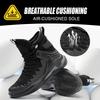 Fashion 2025 Men Work Safety Boots Anti-smash Anti-puncture Work Sneakers High Top Safety Shoes Men Indestructible Work Boots