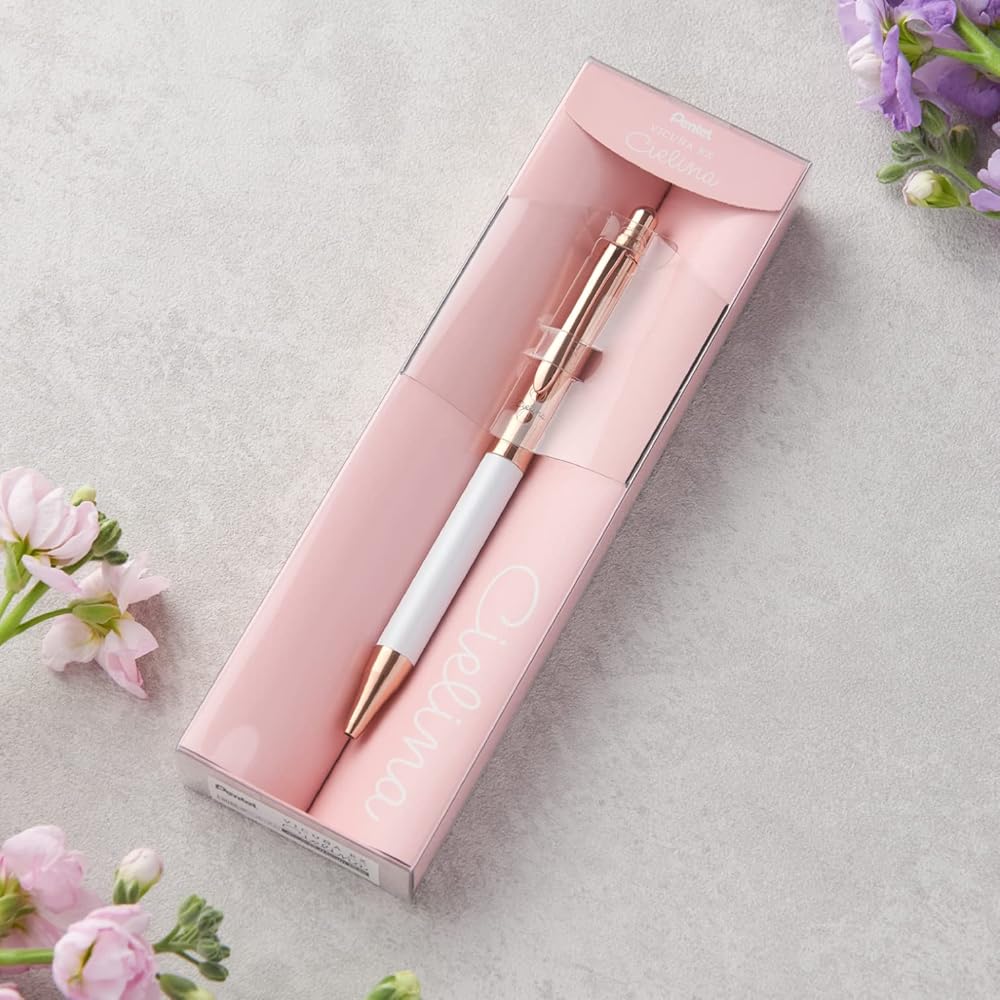 Pentel Vicuña EX Gel Pen 0.5mm White Barrel 13x11x137mm 28g