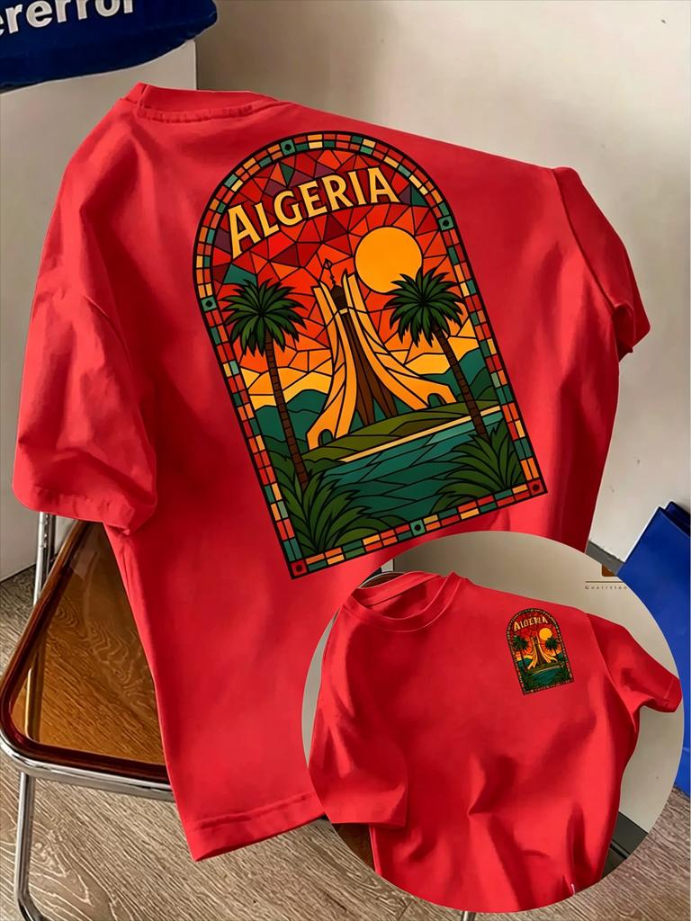 Summer New Unisex Loose Trendy Fashion TShirt Breathable Comfortable Casual Top 100 Cotton Material Versatile Suitable Daily Wear