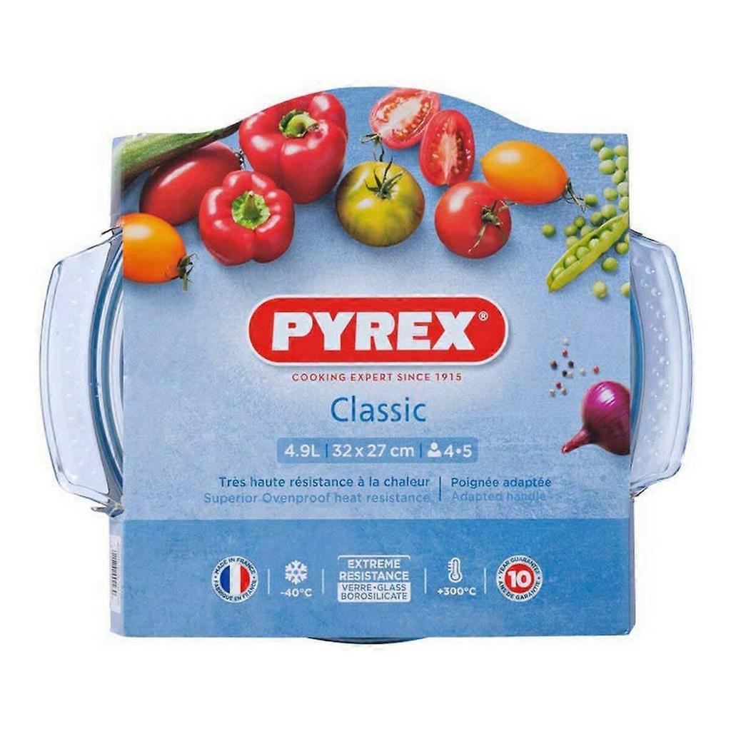 Casserole with glass lid Pyrex 118A000/5043 Transparent Glass