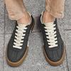 Men's Retro Leather Trainers: Versatile, Lightweight, Wear-Resistant Skate Loafers