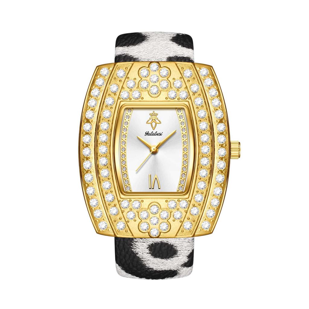 Temperament Women'S Watch Full Of Diamonds, Personalized Light Luxury Square Quartz Watch, Retro Watch
