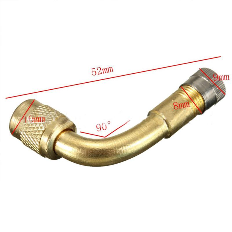 45/90/135 Degree Angle Brass Air Tyre Wheel Valve Stem with Extension Adapter Auto Truck Bike Motorcycle Cycling Accessories