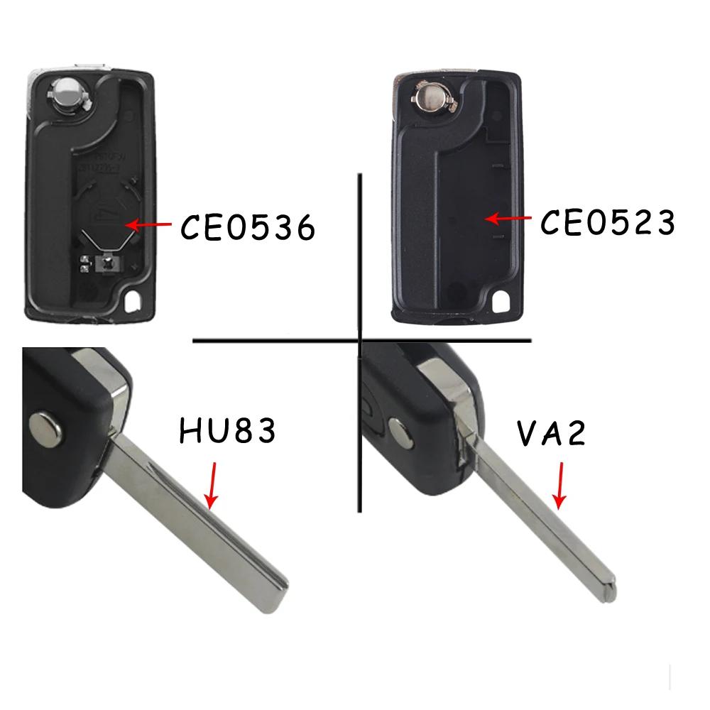 Guscio Chiave Auto a Flip Per Fiat Scudo Ulysse Adatto Lancia Phedra Lama Hu83/Va2 Ce0523 Ce0536 Custodia Telecomando 2/3/4 Pulsanti Nuovo Arrivo