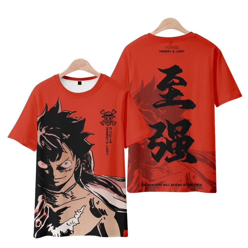 13 Colors ONE PIECE T Shirt for Men Women Summer Clothing Fitness O Neck Anime Man T-shirt for Male Oversized New Men T-shirts Tops
