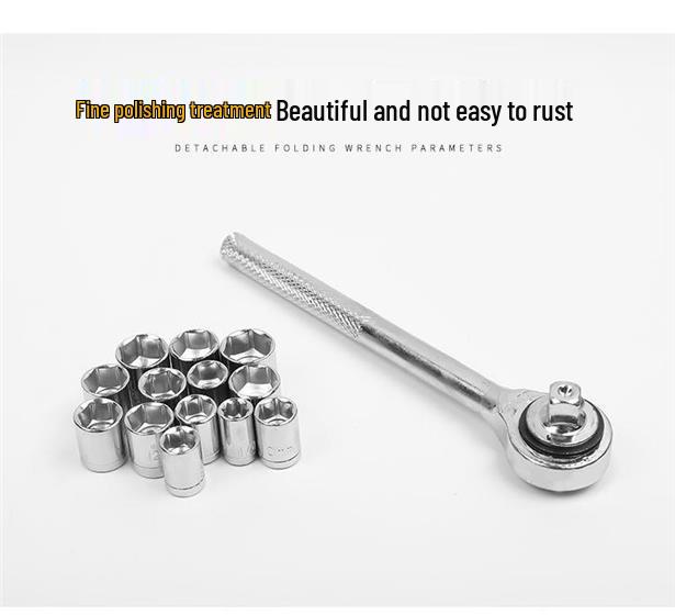 40-Piece Ratchet Wrench & Hex Key Set for Car/Motorcycle Repair