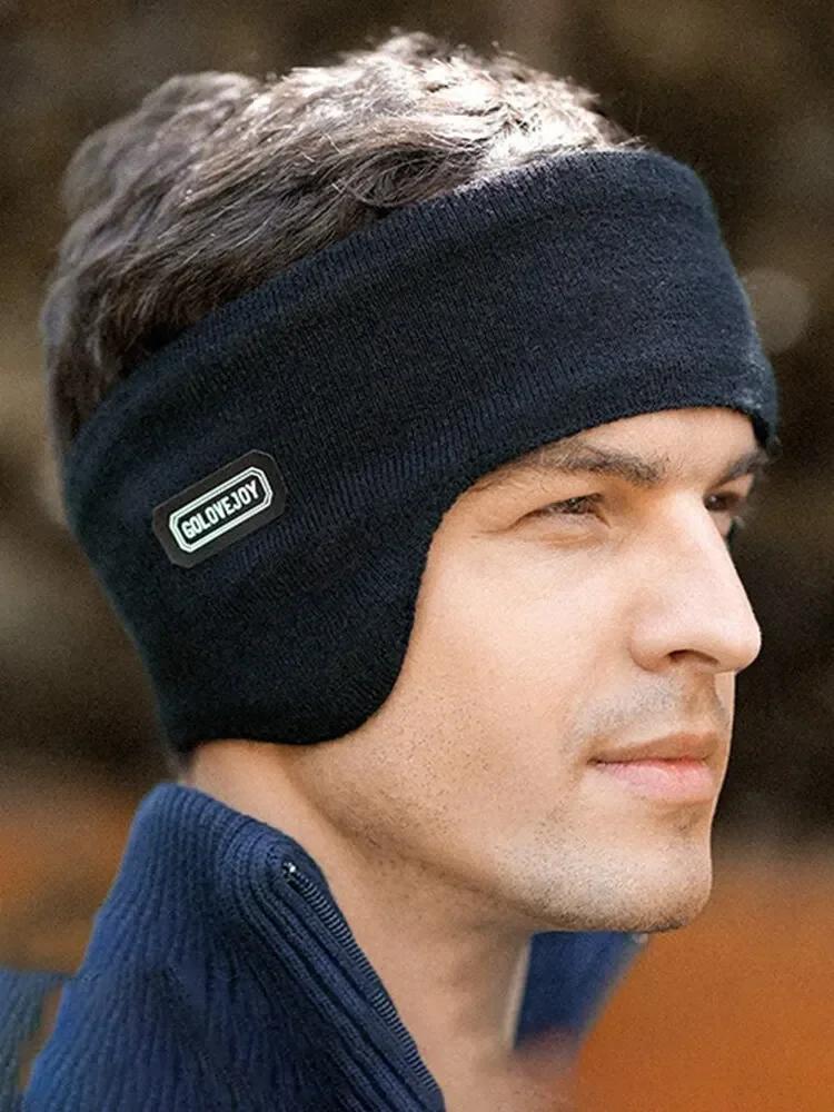 Gepolsterte und verdickte Ohrenwärmer für den Winter für Herren, um Kälte und Wind vorzubeugen. Warme Ohrenschützer