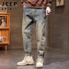 JEEP SPIRIT Herren Locker Geschnittene Straight-Leg Jeans