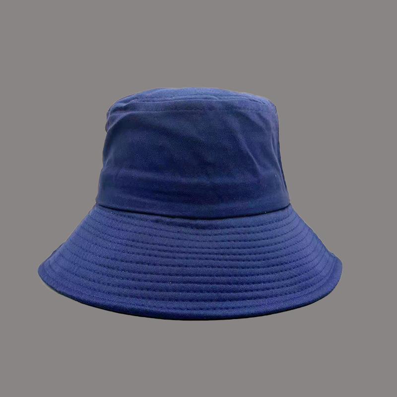 Hot Seller Simple Solid Color Reversible Bucket Hat Casual Short Brim Sunshade Hat In Stock