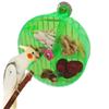 5 Compartments Birds Foraging Wheels Acrylic Parrot Puzzle Feeder Birds Grid Food Box  Cockatiel