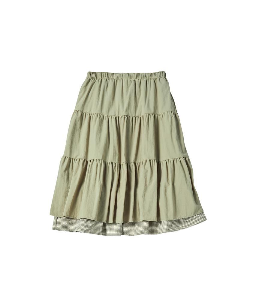 Comoni Nose W Garden Cancan Skirt [Khaki]