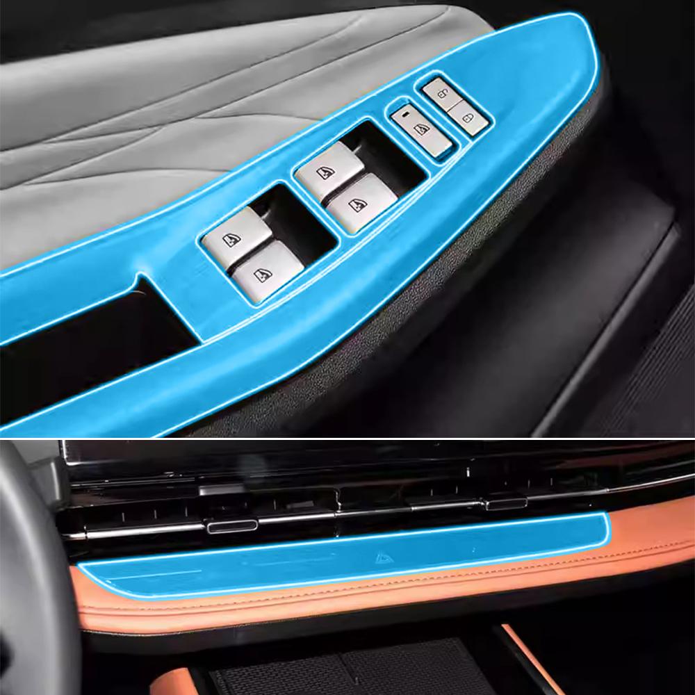 Car Interior Film for Changan QIYUAN Q05 2025 2026 Transparent TPU Auto Gear Panel GPS Center Control Protection PPF Sticker