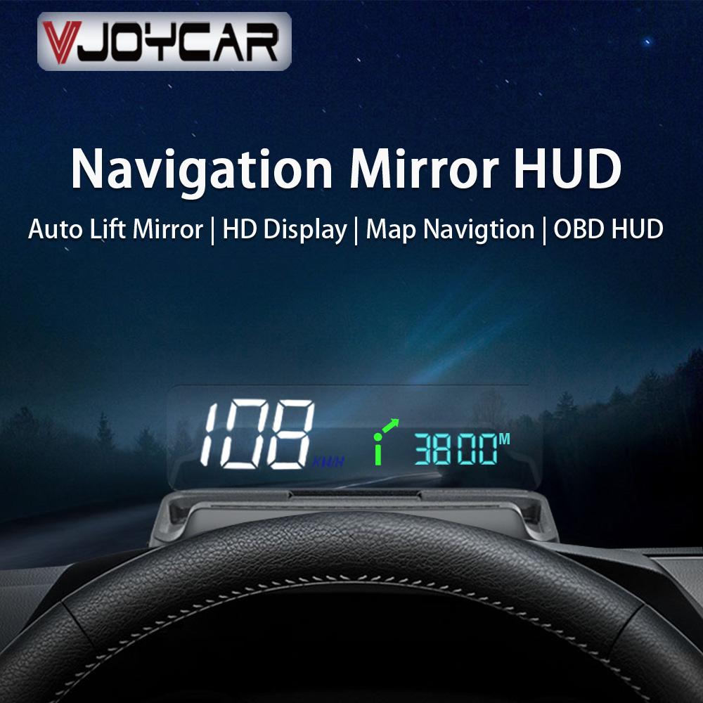 Vjoycar 2022 New Navigation HUD Auto-Lift Mirror Display RPM Speed Projector Oil consumption HUD Performance IOS & Android App