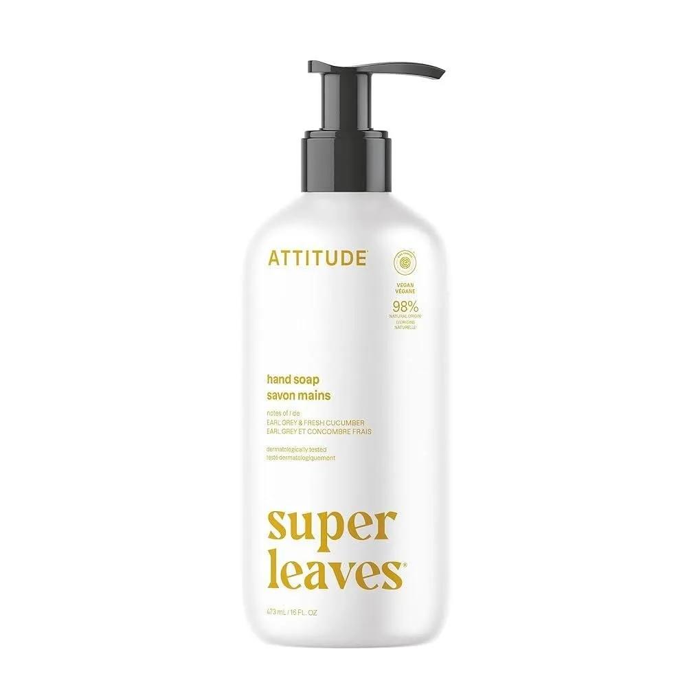 Attitude Liquid Hand Soap Earl Grey Fresh Cucumber Scent 473ml