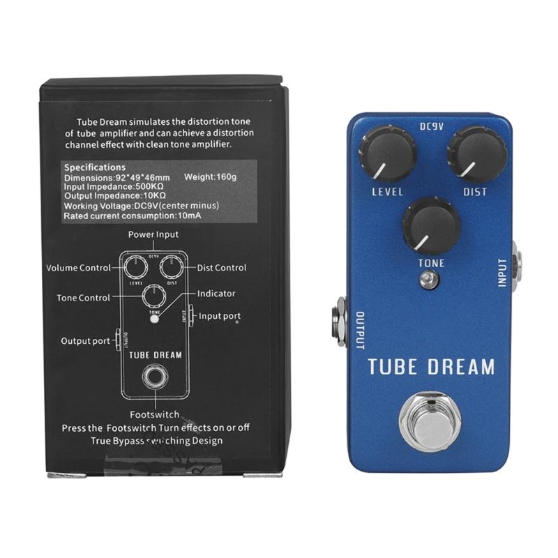 Aluminum Alloy Overdrive Effects Pedal Featuring Sound and User Friendly Interface Musical Instrument Accessories