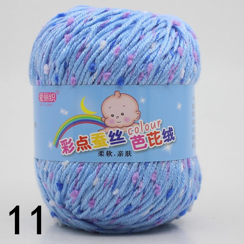 Kammgarnwolle Bunter Ökologisch gefärbter Stickfaden Babybaumwolle Kaschmirgarn Für DIY Handstricken Pullover Häkelgarn