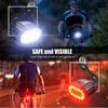 USB TYPE-C Rechargeable LED Front  Rear Bike Light  Headlight Cycling Taillight Bicycle Lantern Lamp