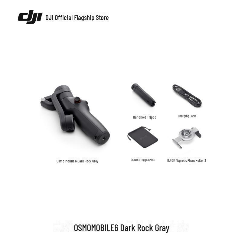 DJI Osmo Mobile 6 Håndholdt Gimbal: Intelligent treakse stabilisering med uttrekkbar design
