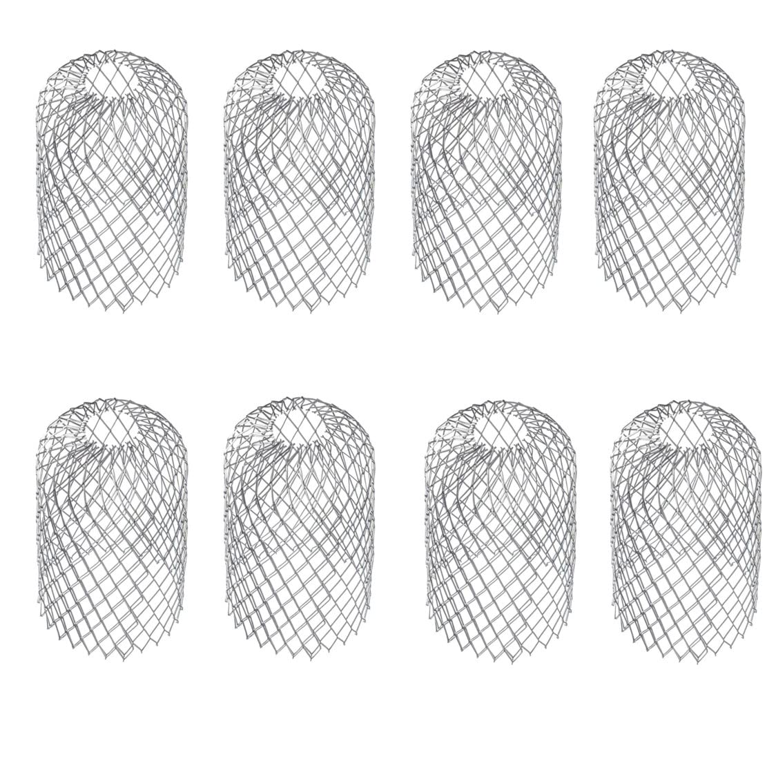 

ST TS Rain Gutter Net, Set of 8, for Gutters, Garbage Covers, Leaf Protection, Downpipe, and Clogging Prevention Netting