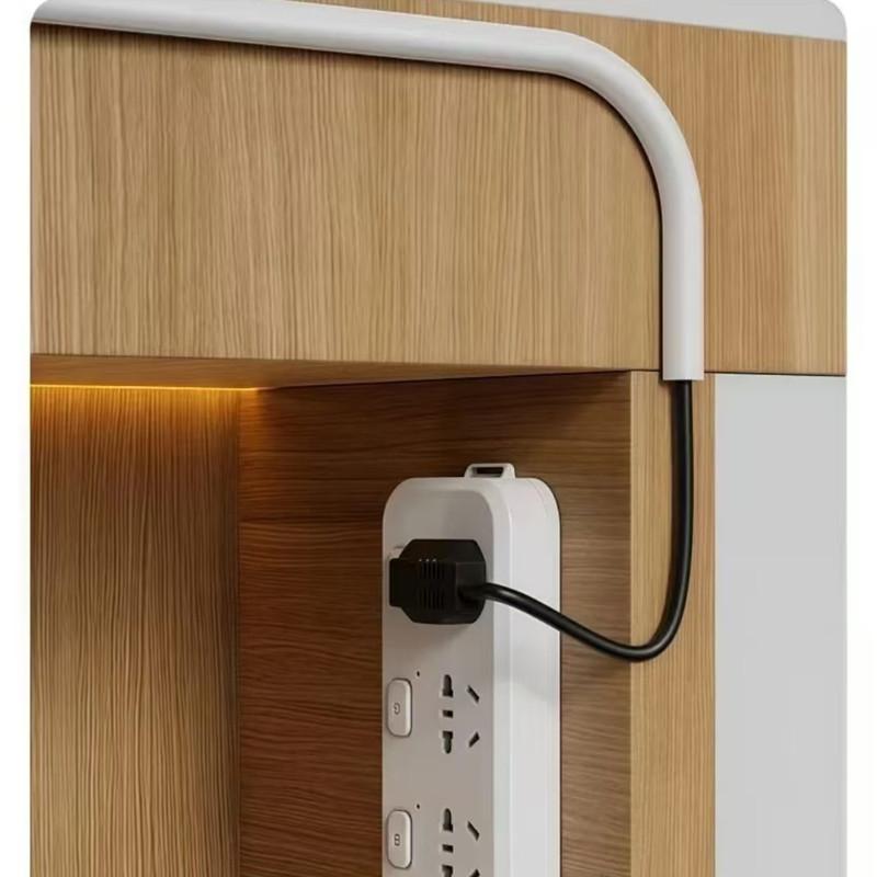 1Roll 118" Cable Management Sleeve - Self-Adhesive PVC Cord Hider for Wall & Floor, Insulated Wire Cover