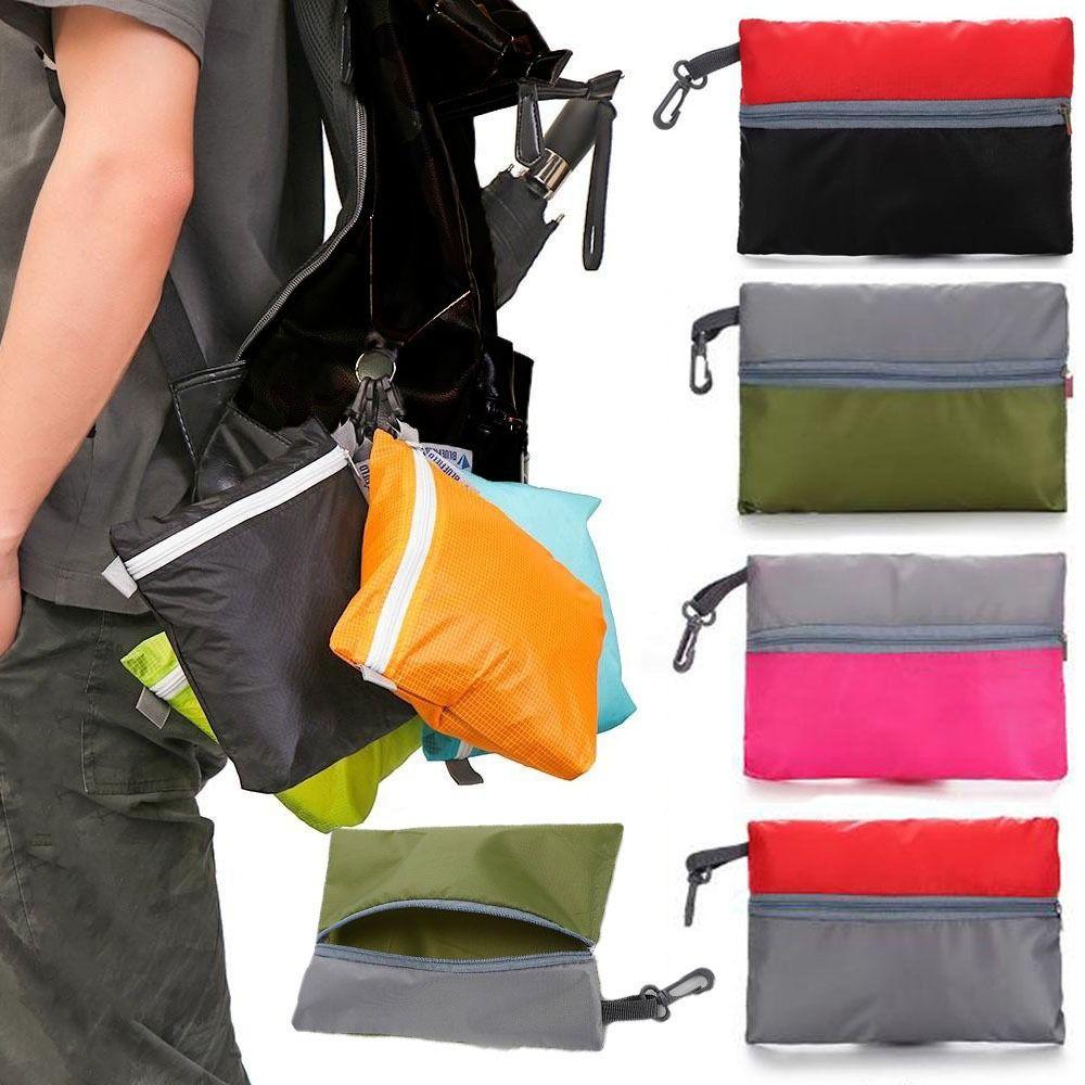 with Hook Zipper Swimming Bag Pouch 10 colors Camping Hiking Storage Bag Outdoor Waterproof Bag