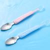 1Pc Double Head Baby Feeding Spoon Scraping Pure Spoon Baby Fruit Scraper