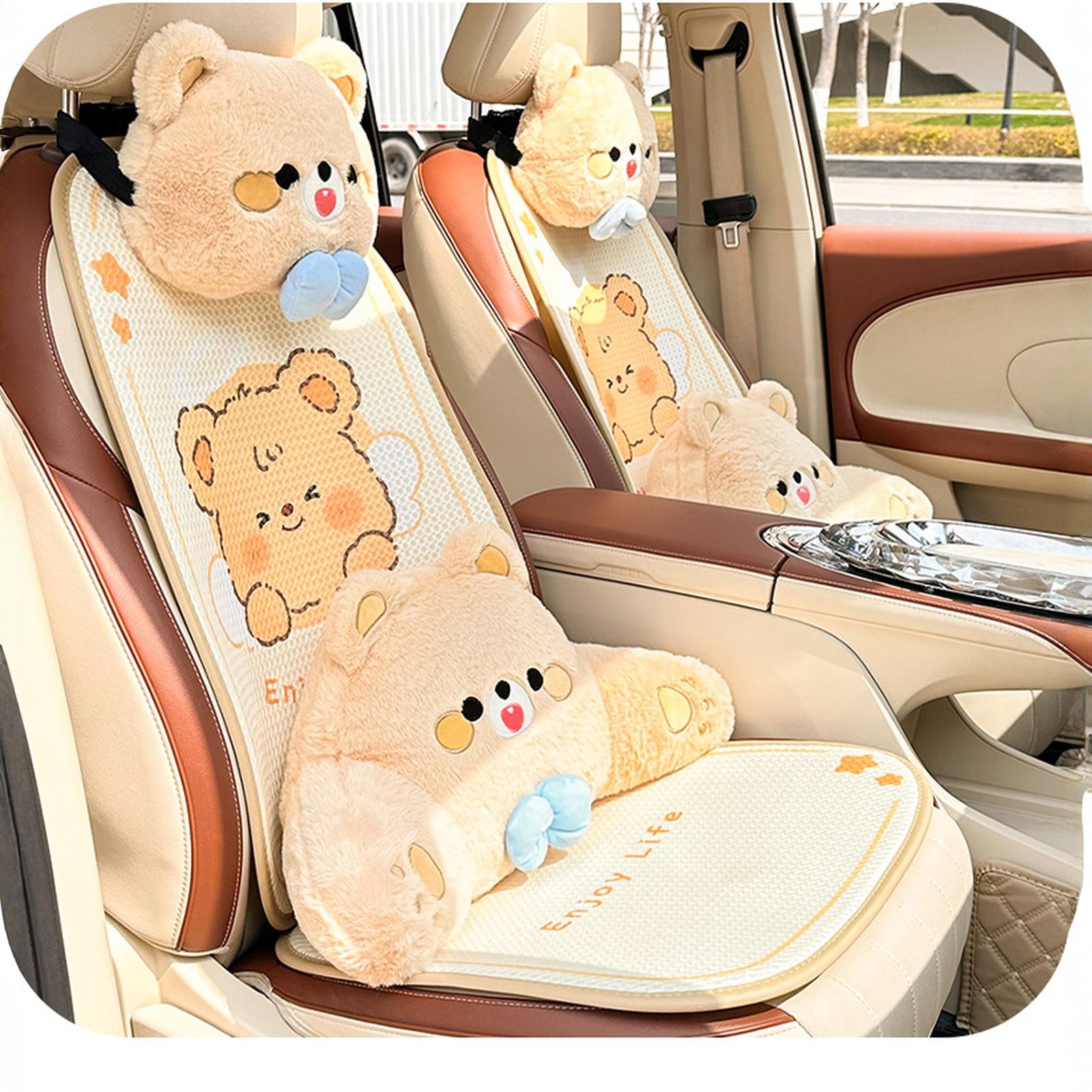 

Автомобильная подушка для головы, подушка для шеи, летняя дышащая, удобная подушка для автомобильного сиденья, всесезонная, общая, интерьерная поясничная подушка One Size