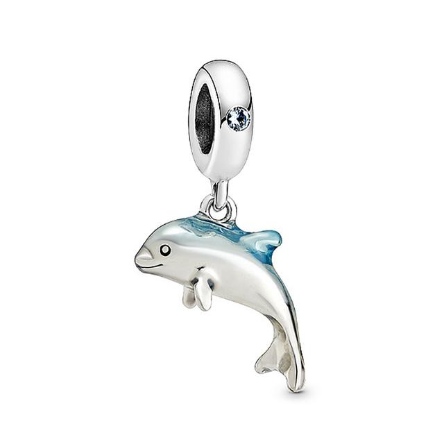 New Bear Shell Dreamcatcher Dolphin Beads Charm Dangle Fit Bracelets &Necklaces For Women Jewelry Gift Making 