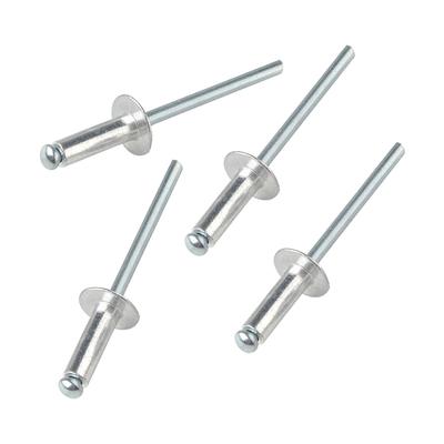 100 Pieces Aluminium Pop Rivet Smooth Replacement M4 Blind Rivets