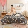 Lit d'été matelassé simple et double, léger, noyau de couette imprimé, climatisation, couette double, queen size, couette fine à carreaux