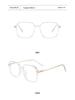 2024 Fashion Square Metal Eyeglass Frame - Face Slimming, Anti-Blue Light, Unisex for Myopia