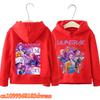 KPop Demon Hunters Front Back Print Boys Girls Hooded Sweatshirt Children's Fall Winter Casual Fashion Warm Pullover Sweatshirt
