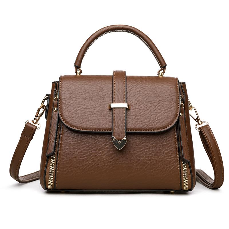 Fashionable Women's Shoulder Bag, High-quality UP Leather Crossbody Bag, Simple Shoulder Bag, Casual Handbag Suitable for Daily Use and Shopping