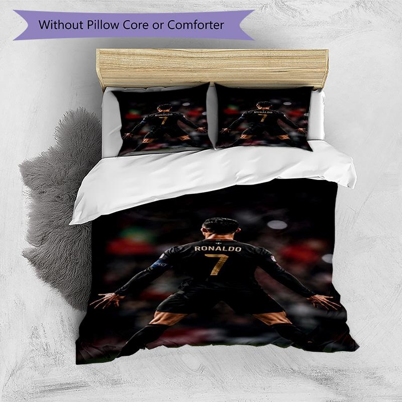 Ronaldo's Devil's Arrival Bedding Set, Breathable Duvet Cover with Pillowcases, Soft Bed Linen for Bedroom Home Decoration, Perfect Festival Birthday