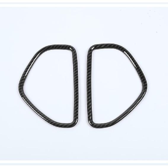 For Dodge Charger 2011-2021 Carbon Fiber Car Rear Door Stereo Speaker Cover Trim