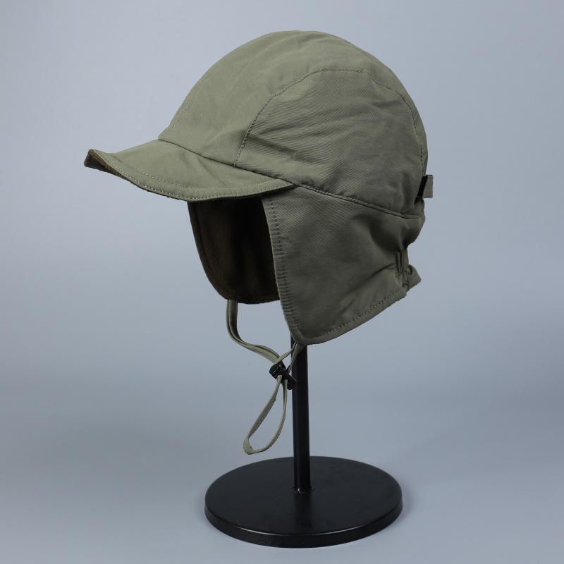 Lightweight Outdoor Fleece Inner Warm Lei Feng Hat Men's and Women's Nylon Anti-splashing Ski Ear Protection Anti-freezing