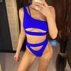Sexy Tummy Cut Out Female Swimsuit High Waist Bikini Women Swimwear Two-pieces Bikini Set Bather Bathing Suit