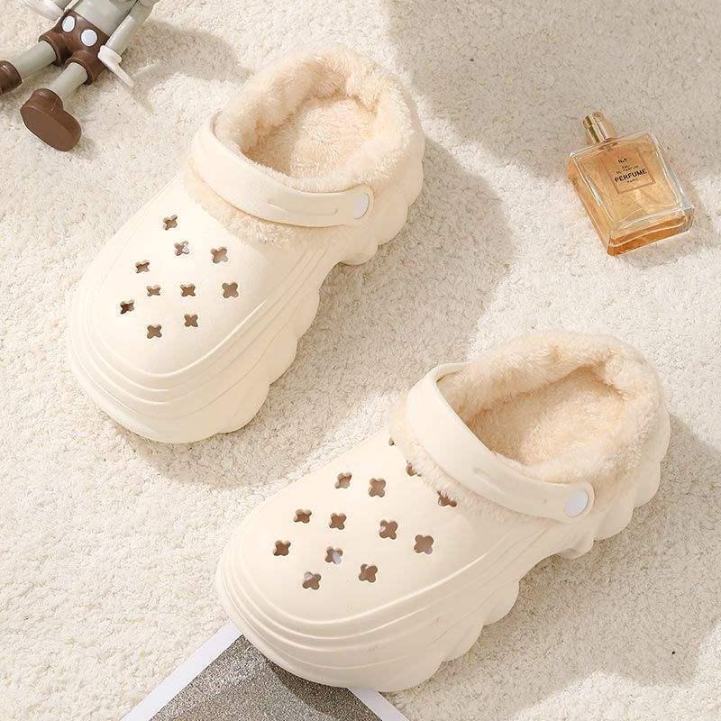 Herren- und Damen-Plüschpantoffeln für den Winter 2024: Fellige, dicksohlige, höhenverstärkende Clogs für den Außenbereich