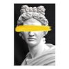 Marble Sculpture of Apollo Canvas Art Posters Vaporwave Statue Art Greek God Paintings Wall Art Prints Pictures for Living Room No Frame