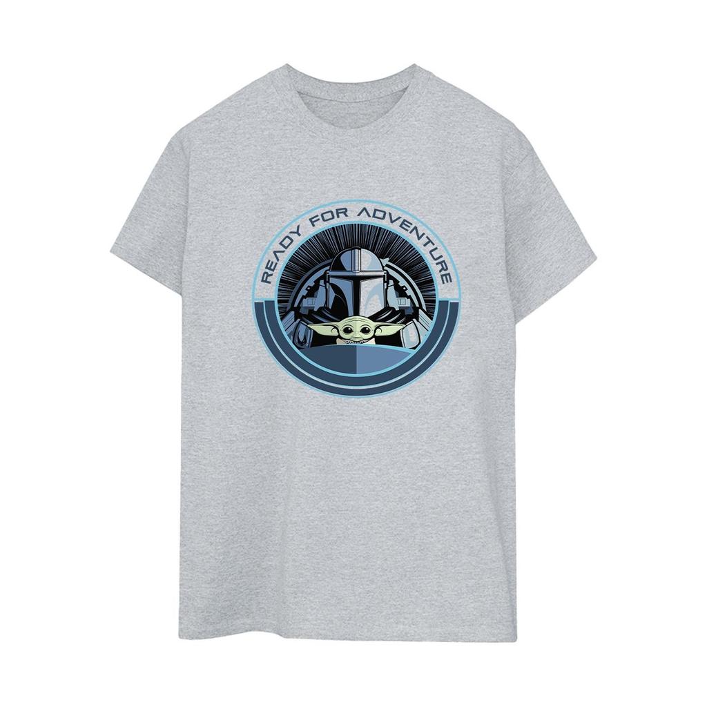 Star Wars Womens/Ladies The Mandalorian Grogu Ready For Adventure Cotton Boyfriend T-Shirt