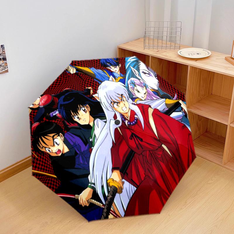 Inuyasha Automatic Umbrella - Suitable Travel Outdoor Portable Umbrella Birthday Gift Daily Essentials