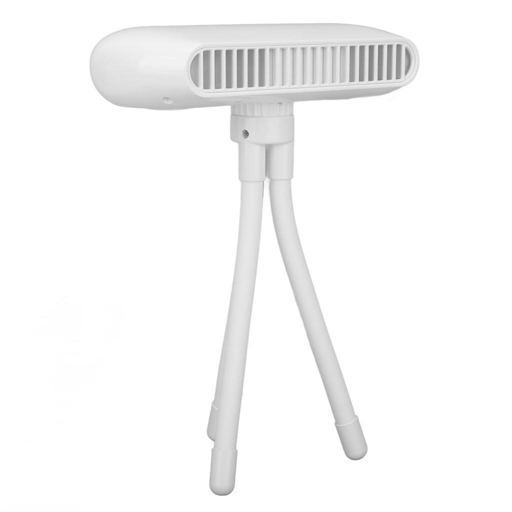 Double Turbine Octopus Fan 4 Wind Speeds Built In Mosquito Repellent Box Low Noise Desktop Fan for Office White