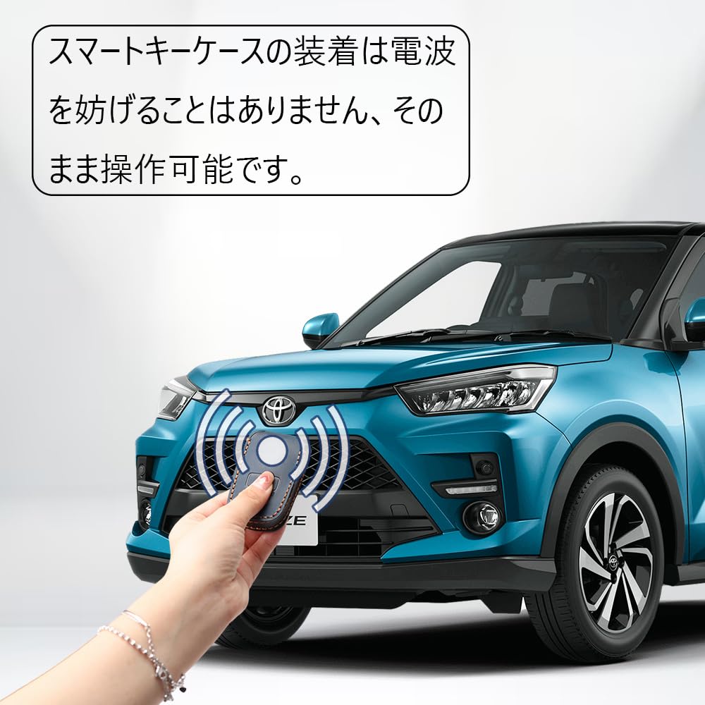 LEXLEY Genuine Leather Custom Key Case for Toyota Raize A200/A210 Series, Nov. 2019, Smart